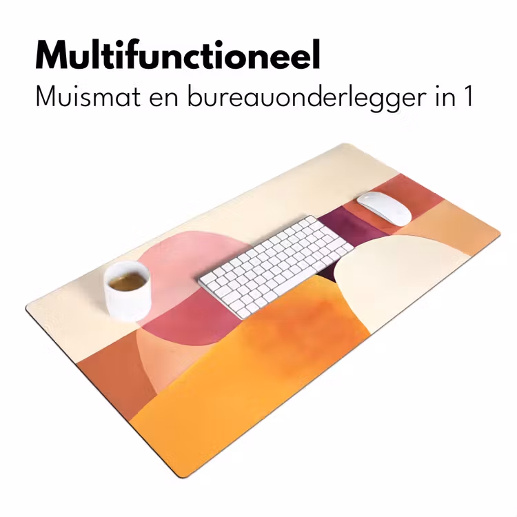 Vormen - Abstract - Kleurrijk Muismat XXL klein -sfeer4