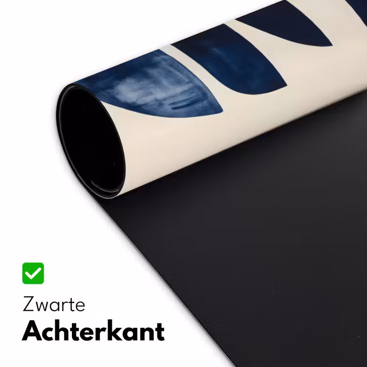 Vormen - Blauw - Abstract Muismat XXL klein -sfeer2
