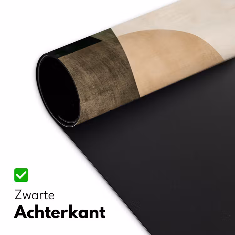 Vormen - Okergeel - Abstract Muismat XXL klein -sfeer2