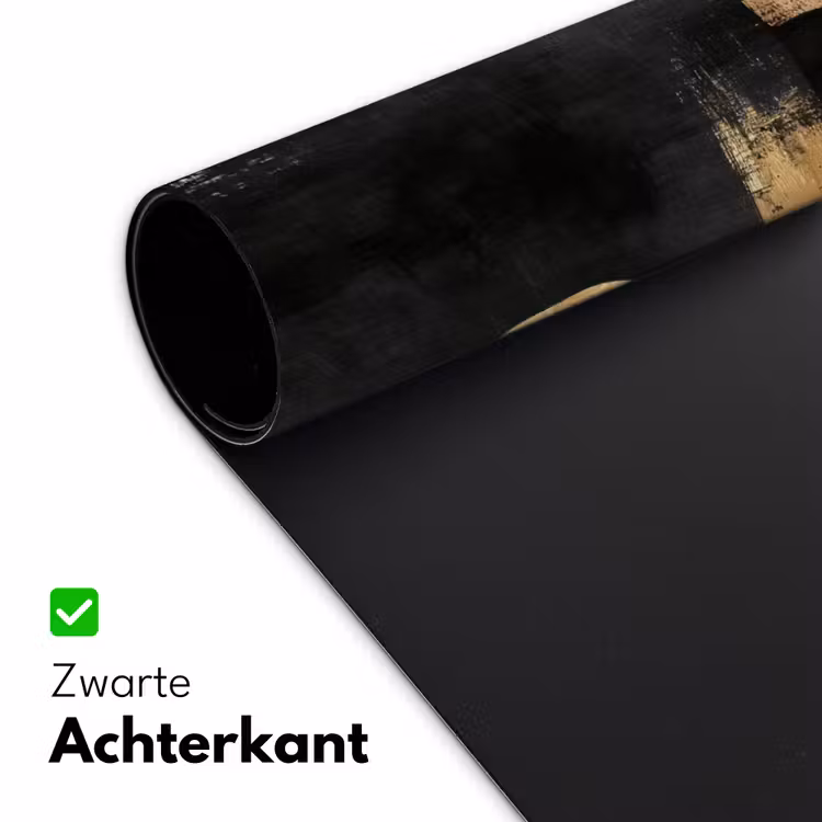 Vormen - Penseelstreken - Abstract - Goud Muismat XXL klein -sfeer2