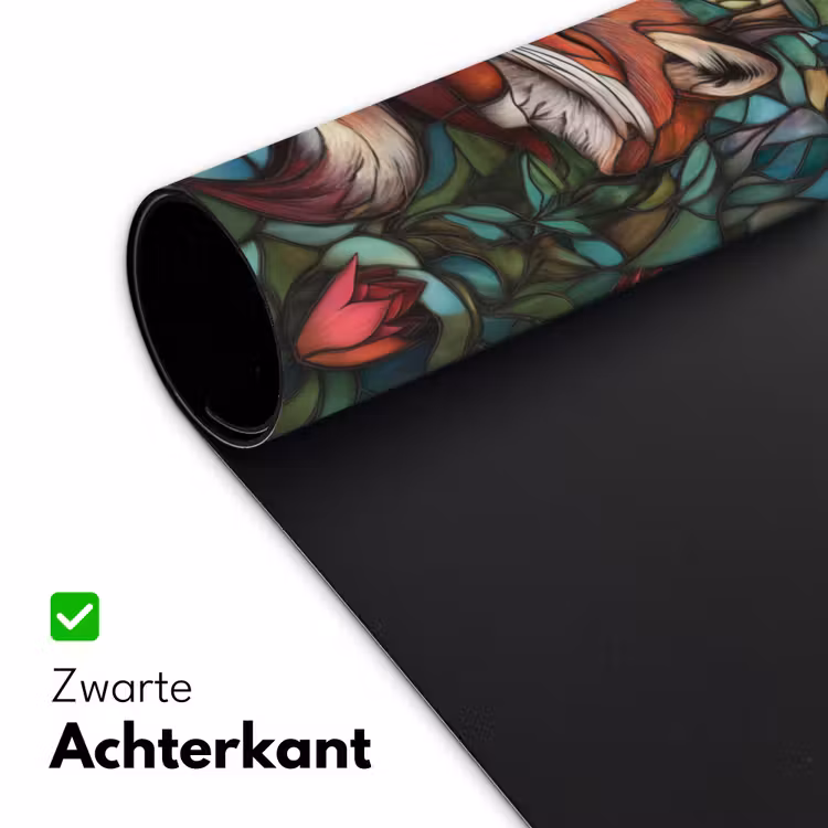 Vos - Mozaïek - Bos - Maan Muismat XXL klein -sfeer2