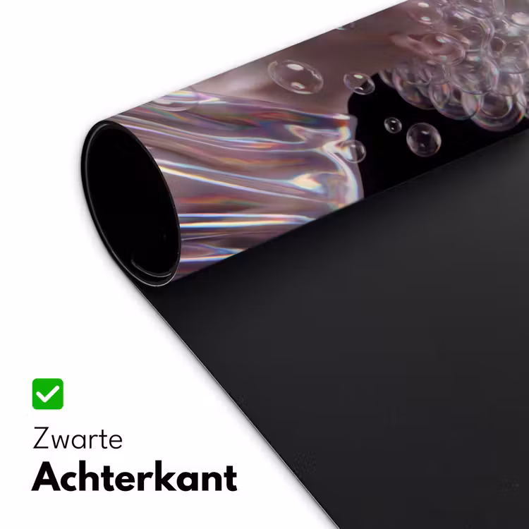 Vrouw - Bellen - Abstract - Kleurrijk Muismat XXL klein -sfeer2