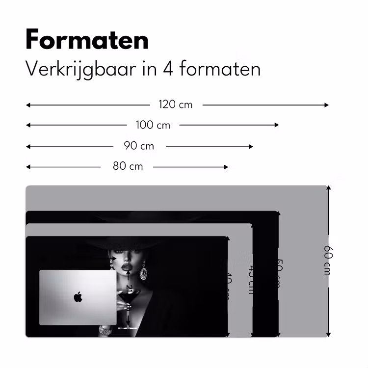 Vrouw - Cocktail - Chic Muismat XXL klein -sfeer5