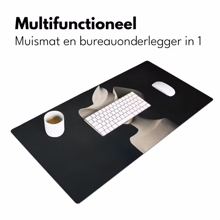 Vrouw - Golvende - Hoed Muismat XXL klein -sfeer4