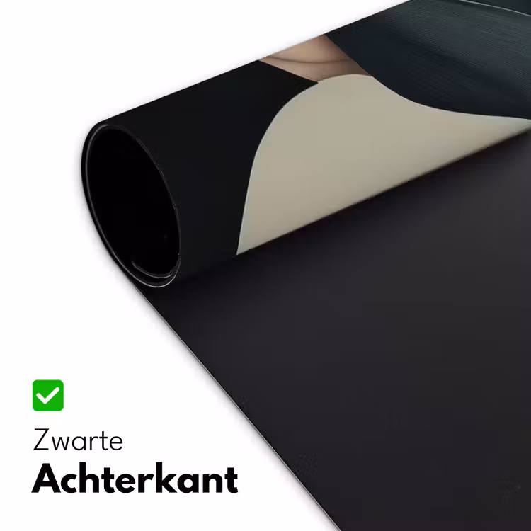 Vrouw - Groen - Hoed Muismat XXL klein -sfeer2