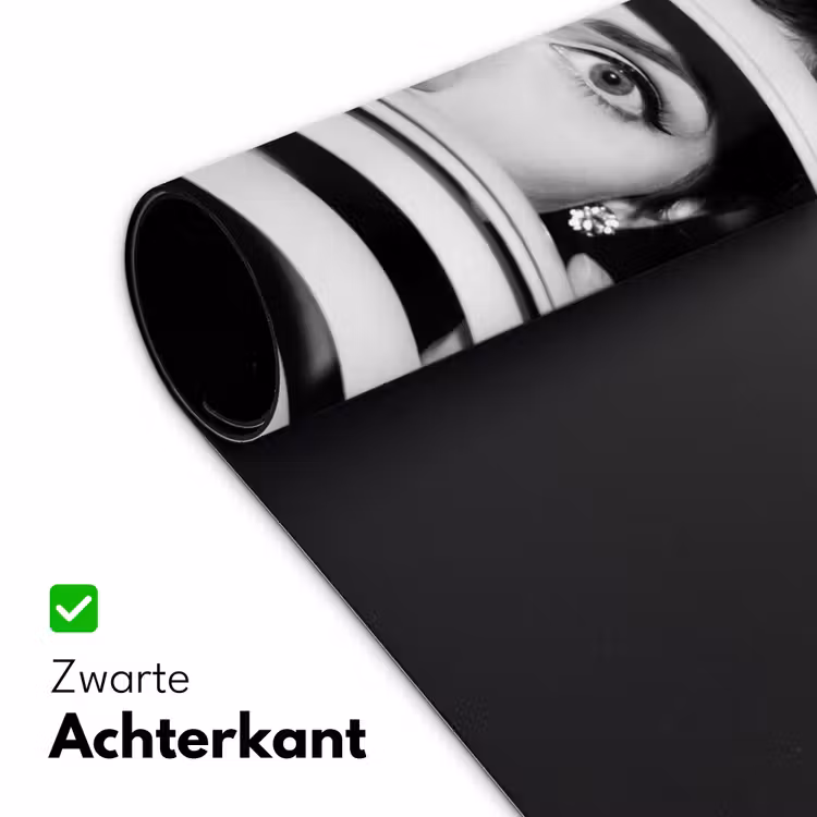 Vrouw - Jaloezieën - Portret - Zwart-wit Muismat XXL klein -sfeer2