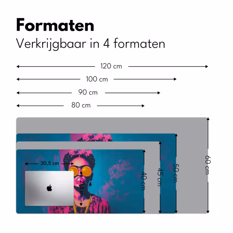 Vrouw - Kauwgom - Zonnebril - Oranje Muismat XXL klein -sfeer5