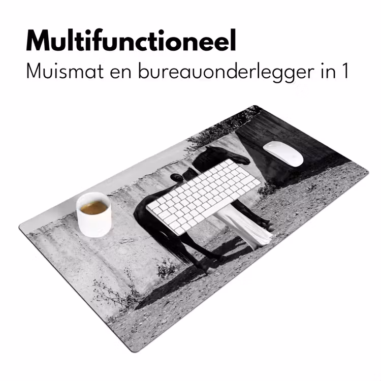 Vrouw - Paard - Artistiek Muismat XXL klein -sfeer4
