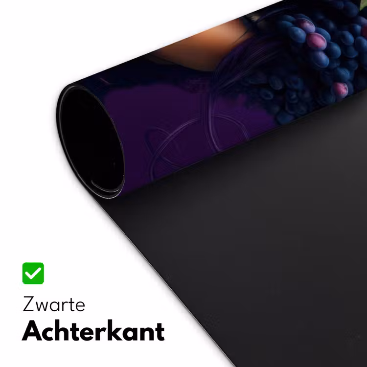 Vrouw - Paars - Druiven Muismat XXL klein -sfeer2