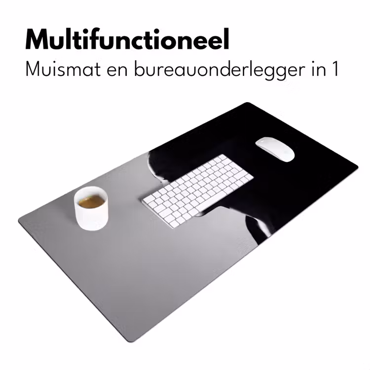 Vrouw - Profiel - Mensen - Zwart-wit Muismat XXL klein -sfeer4