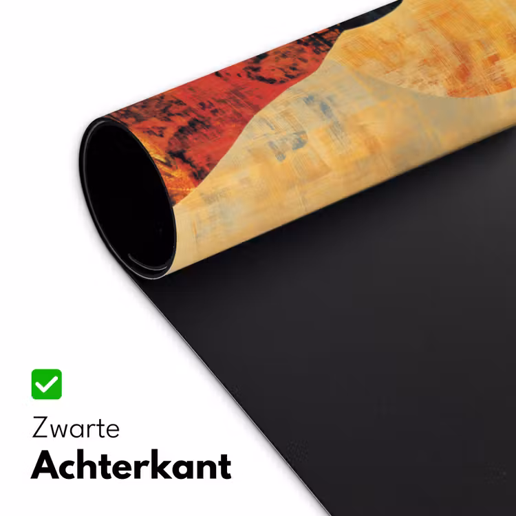 Vrouw - Silhouet - Patronen - Sierlijk Muismat XXL klein -sfeer2