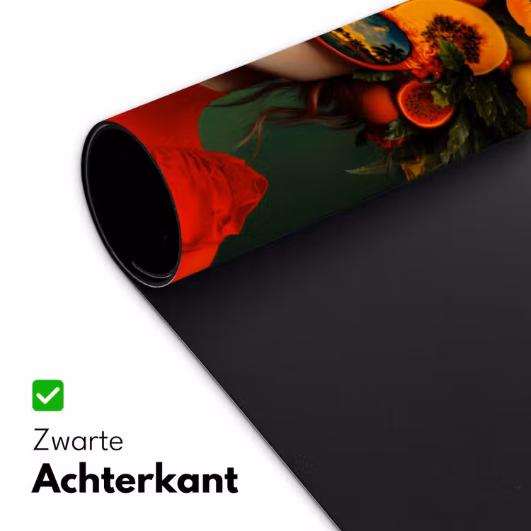 Vrouw - Vruchten - Papaja - Ananas Muismat XXL klein -sfeer2