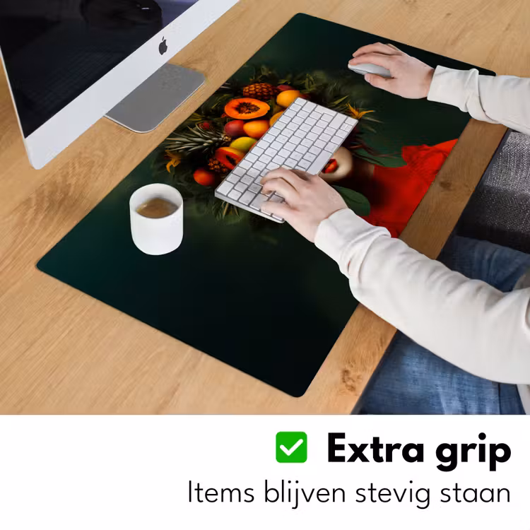 Vrouw - Vruchten - Papaja - Ananas Muismat XXL klein -sfeer3