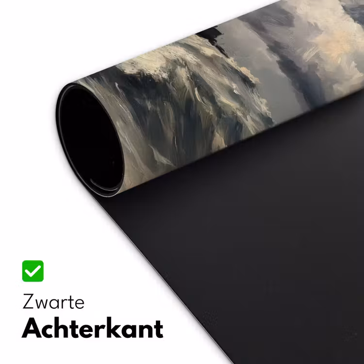 Vuurtoren - Golven - Storm Muismat XXL klein -sfeer2