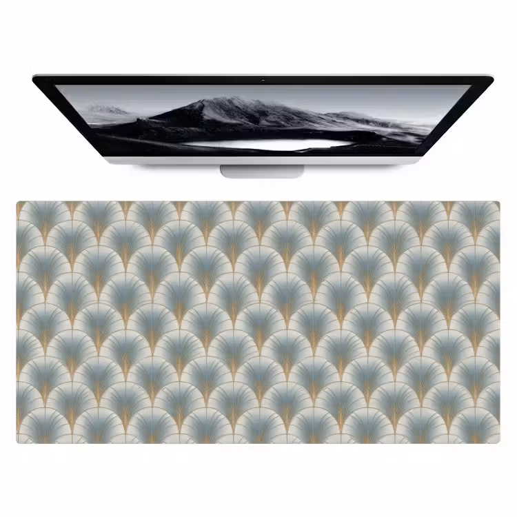 Waaier - Klassiek - Blauw Muismat XXL klein 681 -zzz3d