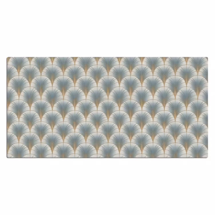 Waaier - Klassiek - Blauw Muismat XXL klein 681 -3d_leeg