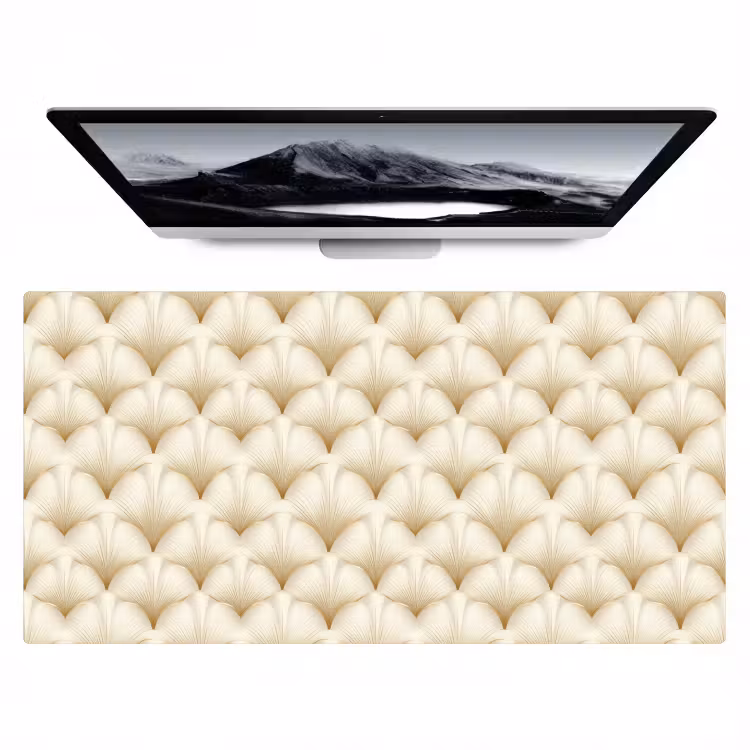 Waaier - Motief - Goud Muismat XXL klein 681 -zzz3d