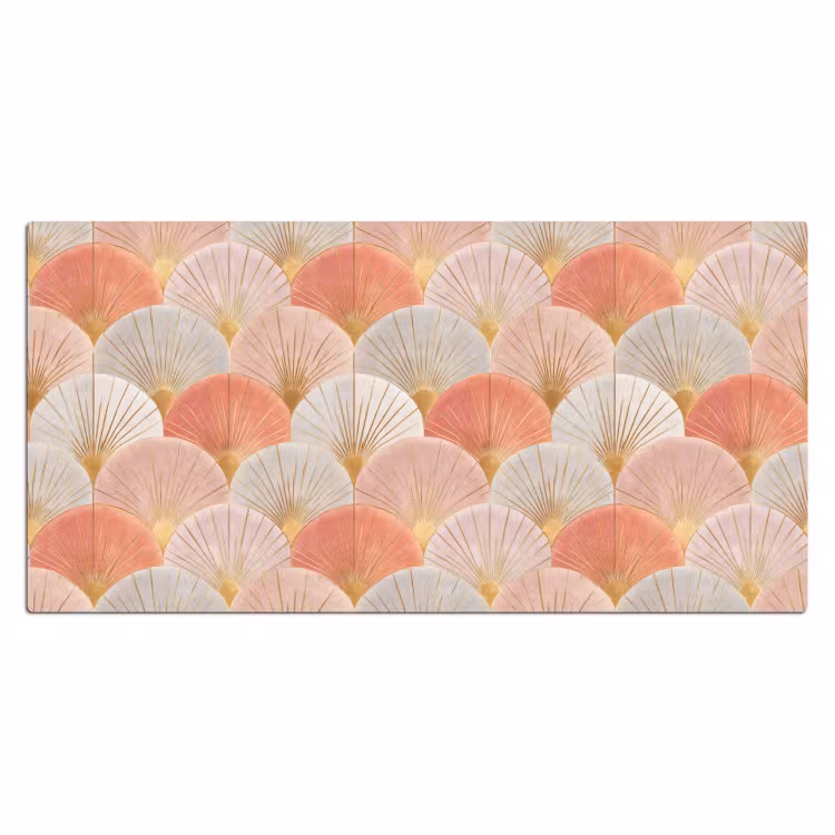 Waaiers - Goud - Roze Muismat XXL klein 681 -3d_leeg