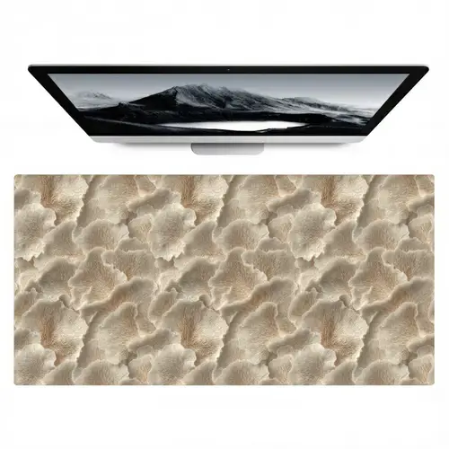 Waaierstructuren - Beige - Vezeltextuur Muismat XXL klein 681 -zzz3d