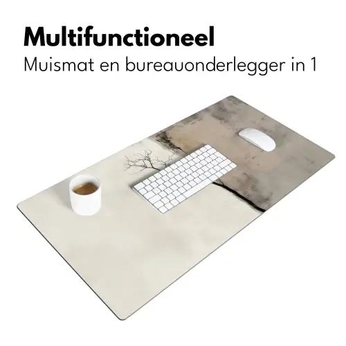 Wabi sabi - Plant - Beige Muismat XXL klein -sfeer4