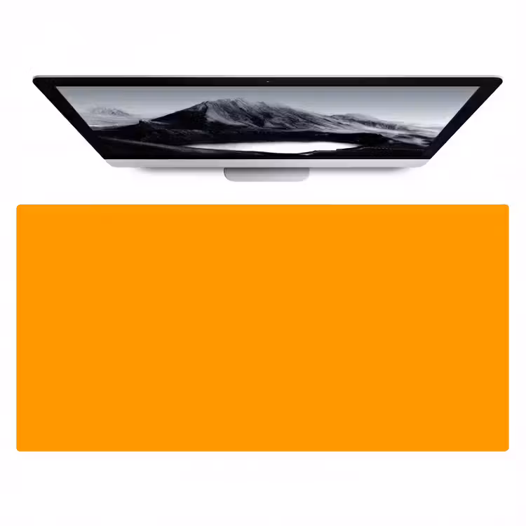 Warm - Ochre - Oranje Muismat XXL klein 681 -zzz3d