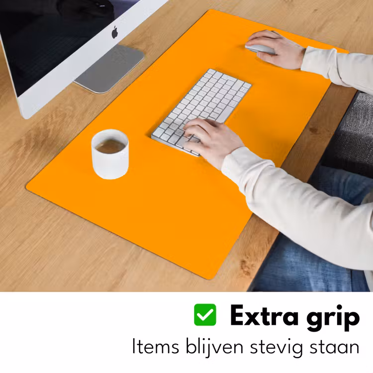 Warm - Ochre - Oranje Muismat XXL klein 681 -sfeer3