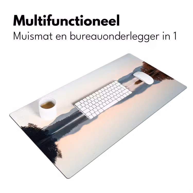 Water - Bomen - Mistlaag Muismat XXL klein -sfeer4