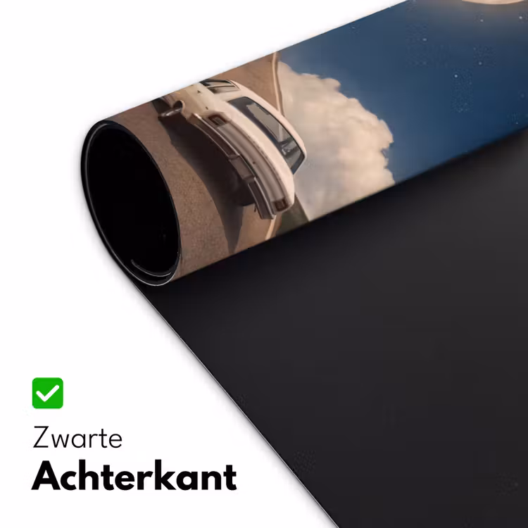 Bureau onderlegger - Weg - Maan - Nacht - Weg - Maan - Nacht Muismat XXL klein