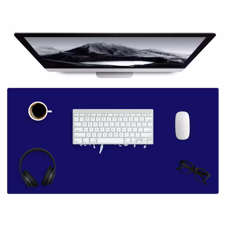Why not - Blauw - Handgeschreven Muismat XXL klein -3d