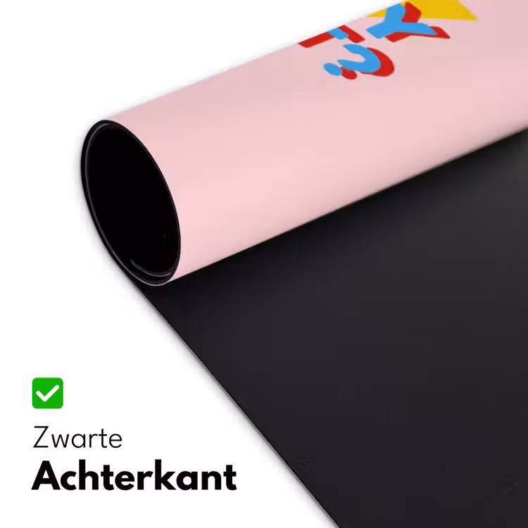 Why not - Bliksem - Roze Muismat XXL klein -sfeer2