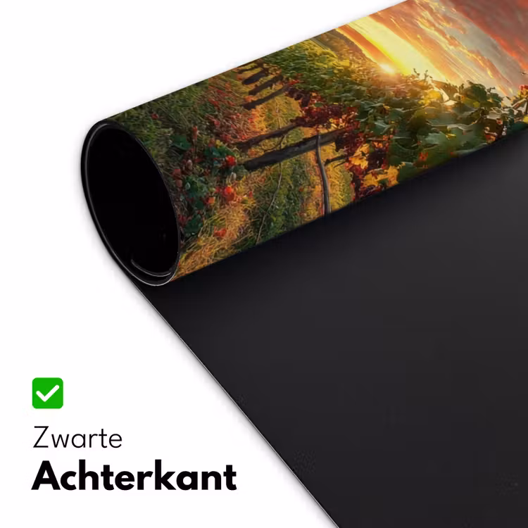 Wijngaard - Druiven - Zonsondergang Muismat XXL klein -sfeer2