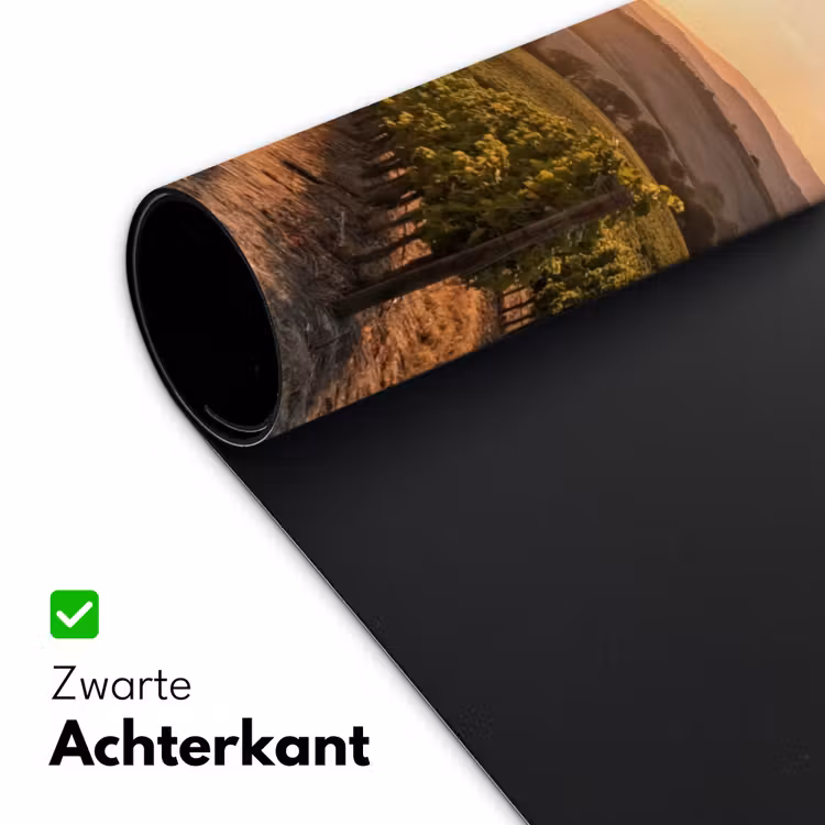 Wijngaard - Zonsondergang - Landschap Muismat XXL klein -sfeer2