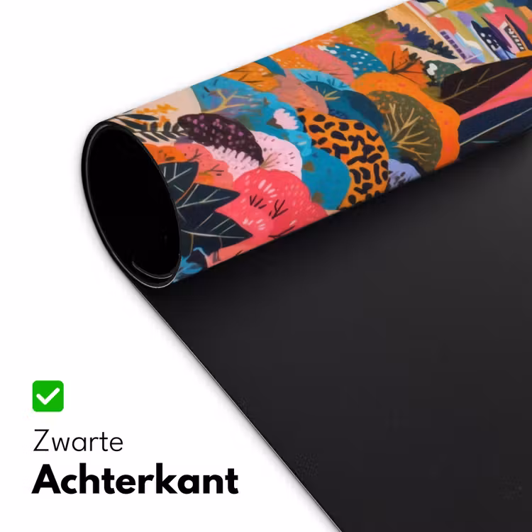 Witte bergtop - Modern - Kleurrijk Muismat XXL klein -sfeer2