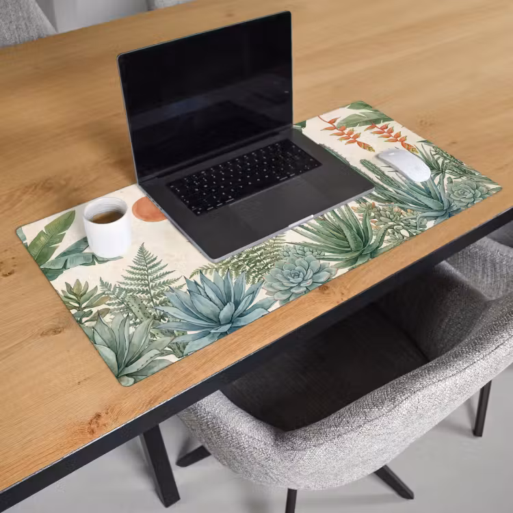 Woestijn - Planten - Groen Muismat XXL klein -sfeer1