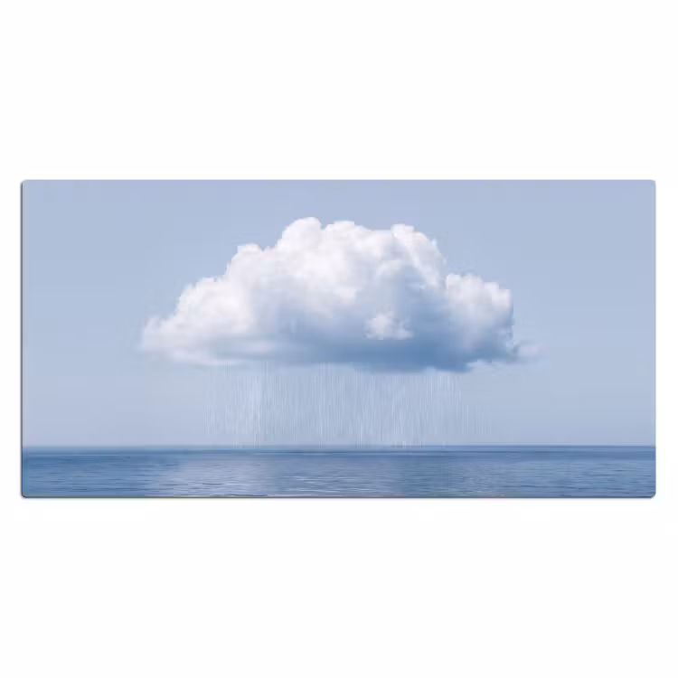 Bureau onderlegger - Wolk - Regen - Natuur - Wolk - Regen - Natuur Muismat XXL klein