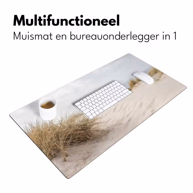 Wolken - Duinlandschap - Zand Muismat XXL klein -sfeer4