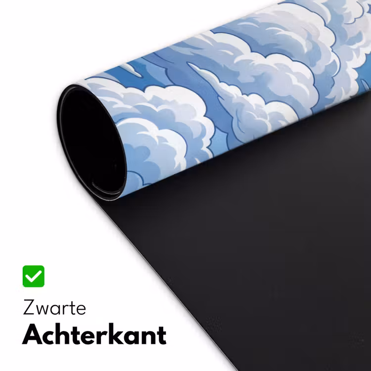 Wolken - Hemel - Abstract - Wit Muismat XXL klein -sfeer2