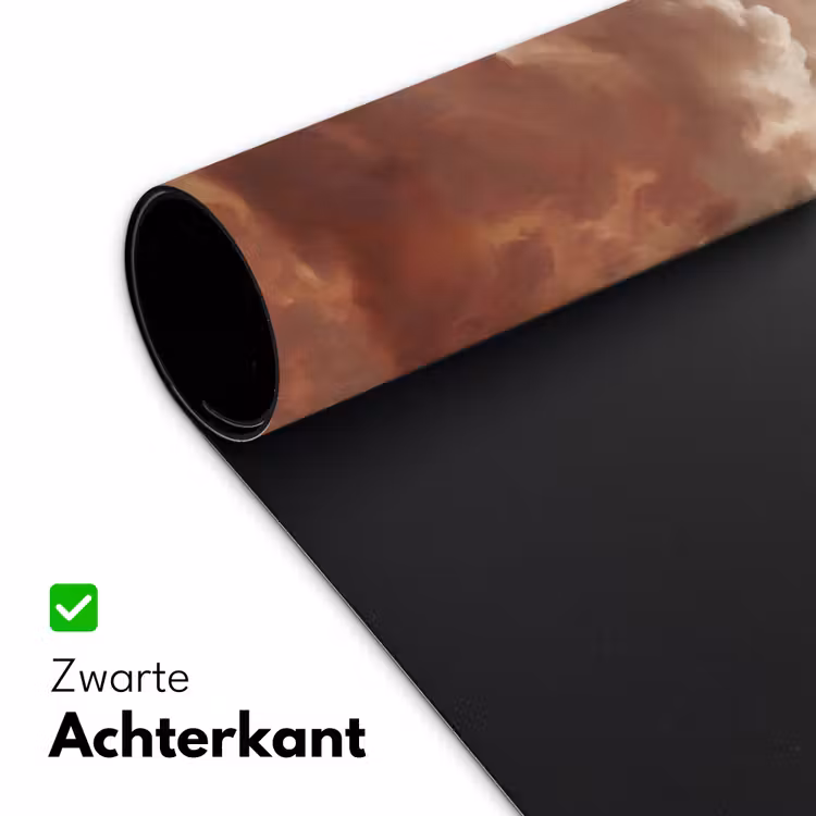 Wolken - Lucht - Natuur - Modern - Bruin Muismat XXL klein -sfeer2