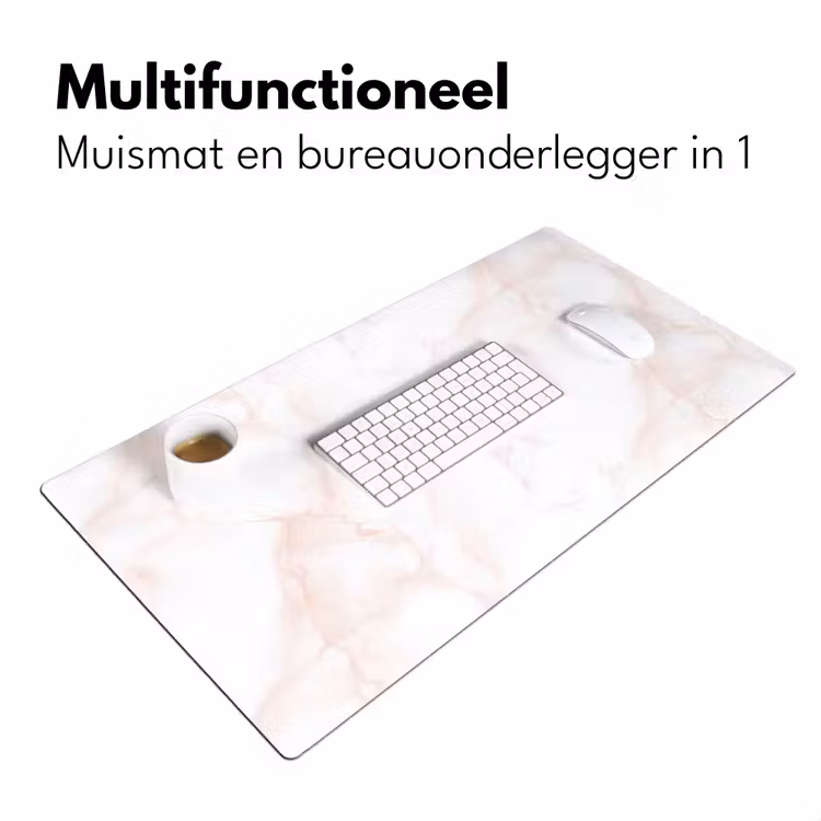 Zalmroze - Marmer - Aders Muismat XXL klein 681 -sfeer4
