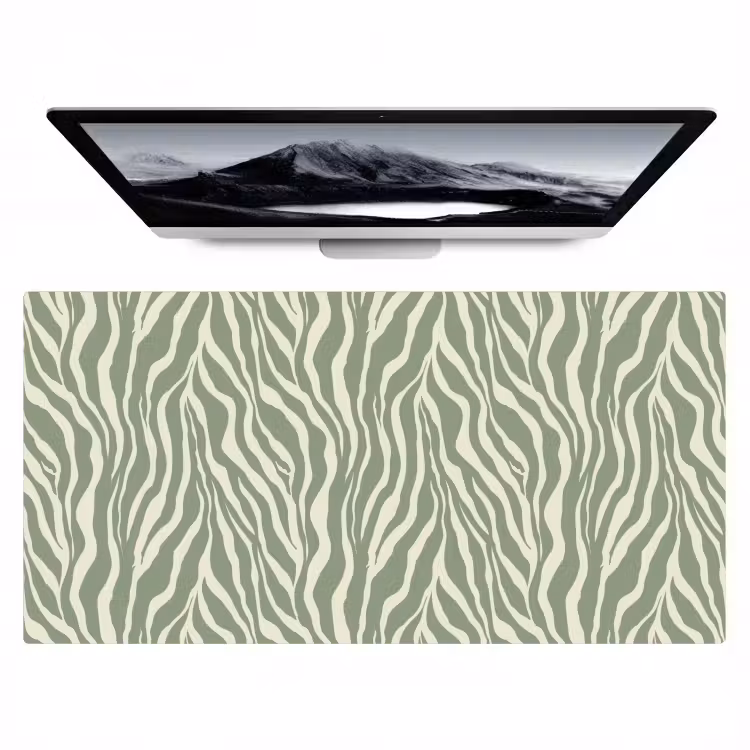 Zebra - Motief - Groen Muismat XXL klein 681 -zzz3d