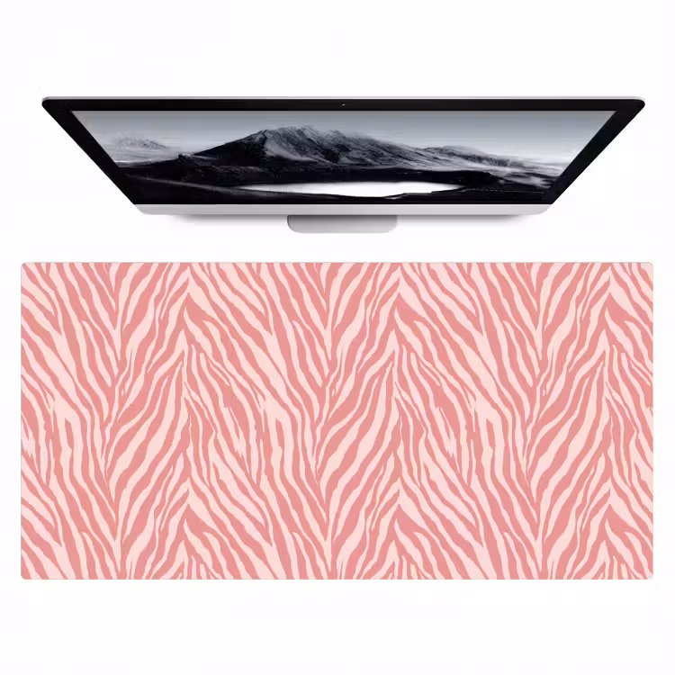 Zebra - Print - Roze Muismat XXL klein 681 -zzz3d
