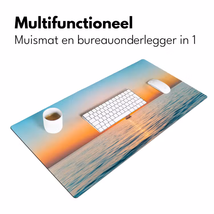 Zee - Zeilboot - Zonsondergang Muismat XXL klein -sfeer4