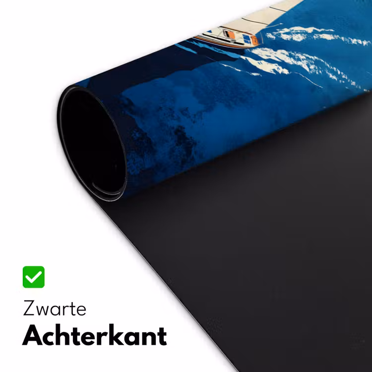 Zeilboot - Water - Abstract - Schaduw Muismat XXL klein -sfeer2