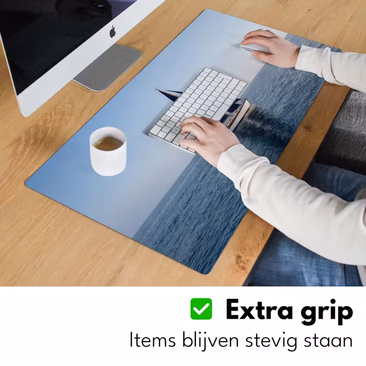 Zeilboot - Zee - Blauw Muismat XXL klein -sfeer3