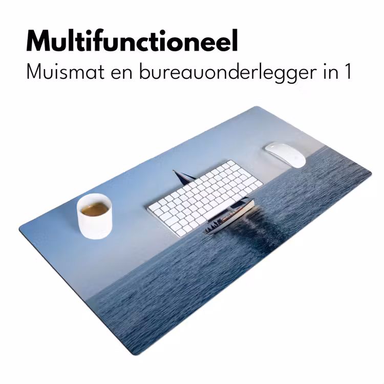 Zeilboot - Zee - Blauw Muismat XXL klein -sfeer4