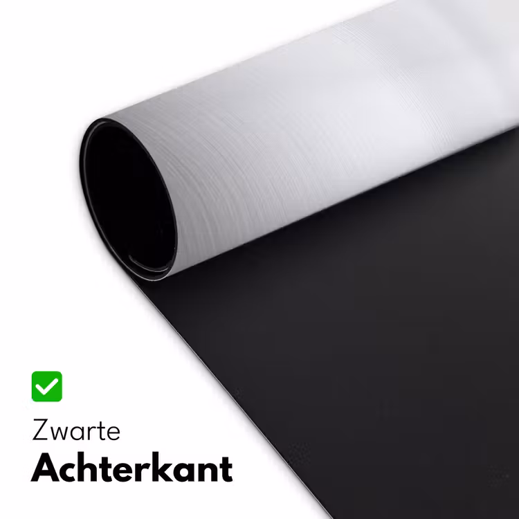 Zeilboot - Zwart - Water - Silhouet Muismat XXL klein -sfeer2