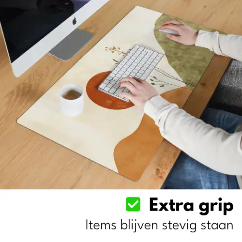 Zon - Abstract - Takken - Oranje Muismat XXL klein -sfeer3