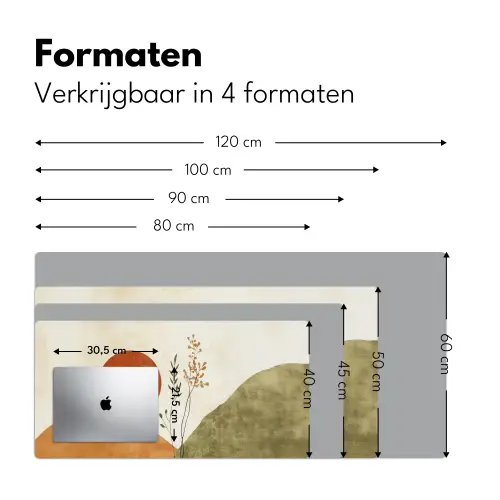 Zon - Abstract - Takken - Oranje Muismat XXL klein -sfeer5