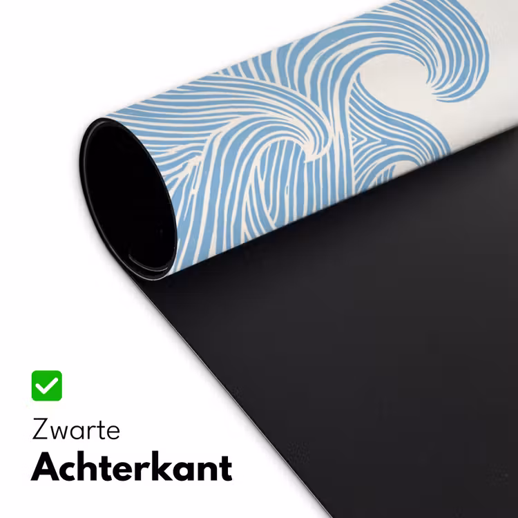 Zon - Golven - Oceaan - Abstract - Rood Muismat XXL klein -sfeer2