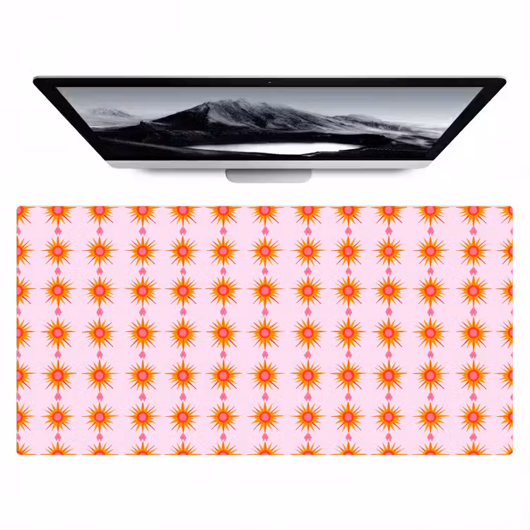 Zon - Motief - Roze Muismat XXL klein 681 -zzz3d